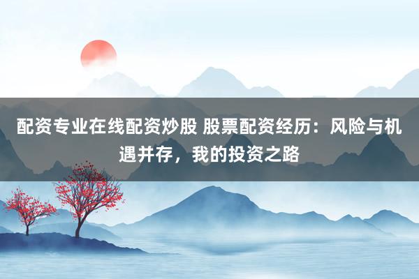 配资专业在线配资炒股 股票配资经历：风险与机遇并存，我的投资之路