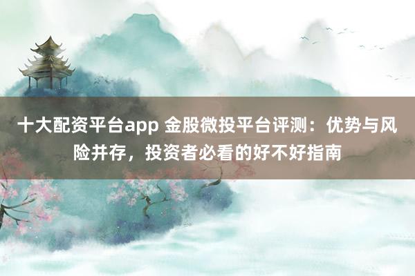 十大配资平台app 金股微投平台评测：优势与风险并存，投资者必看的好不好指南