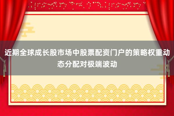 近期全球成长股市场中股票配资门户的策略权重动态分配对极端波动
